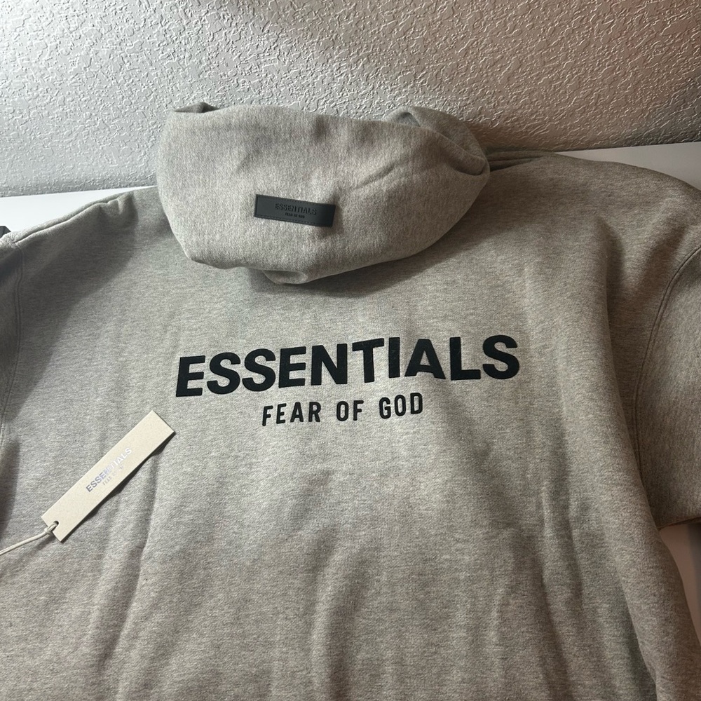 Fear of God Essentials Gray Hoodie